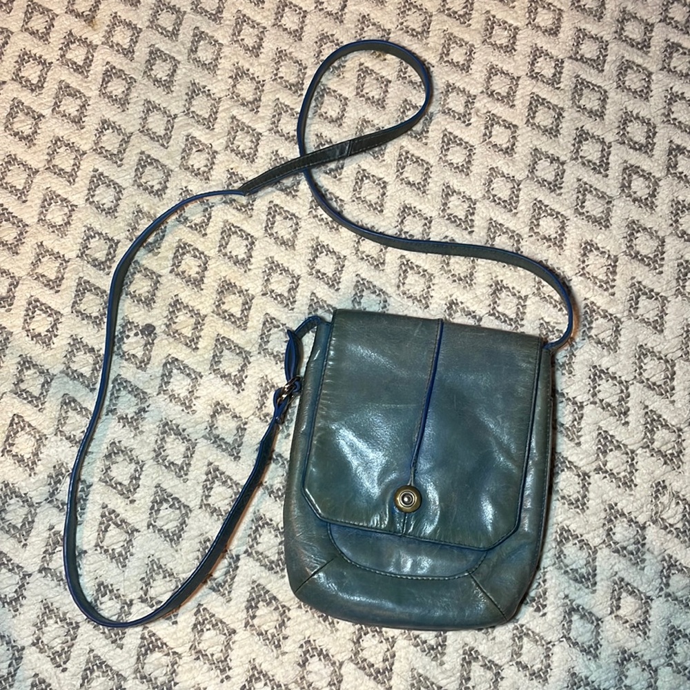 HOBO Blue Patina Leather Bag